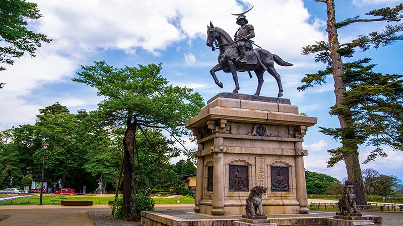 🗿 다테 마사무네 공 기마상 이미지 1